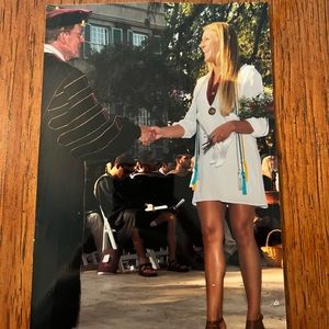 White dress with lace back